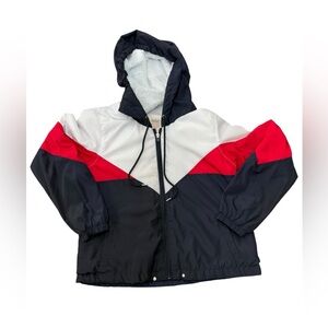 Women’s Ashley By 26 International windbreaker in navy, red & white Size Medium